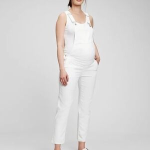 GAP Women's White Maternity Overalls